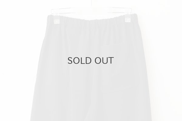 画像5: ウールギャバ後染めパッチポケットギャザーパンツ (BK)