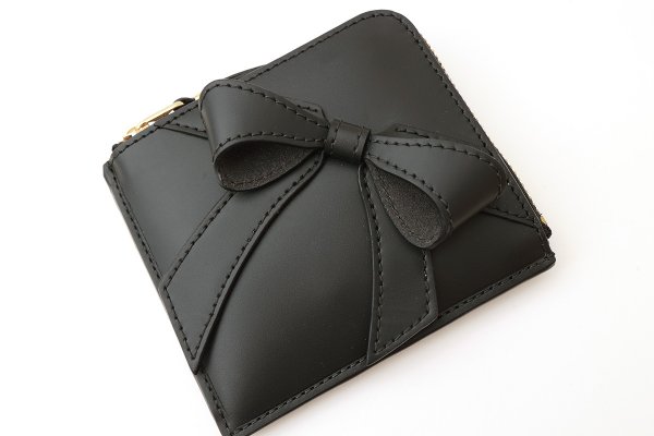 画像3: CDG WALLET  BIG BOW ジップウォレット (BK)