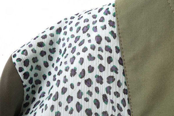 画像16: エステルタフタキルティングノーカラーコート(KH)