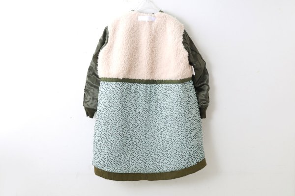 画像13: エステルタフタキルティングノーカラーコート(KH)