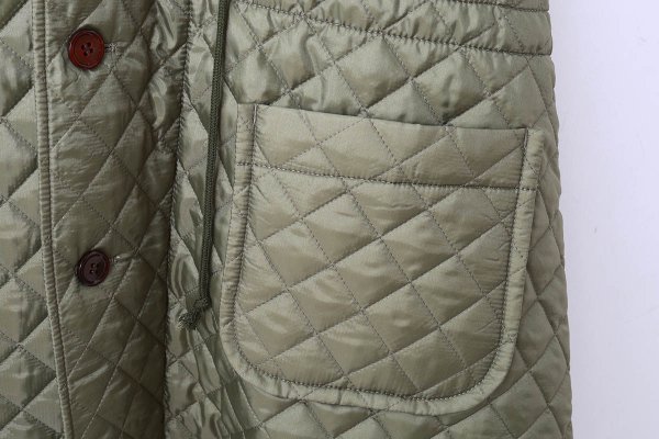 画像7: エステルタフタキルティングノーカラーコート(KH)