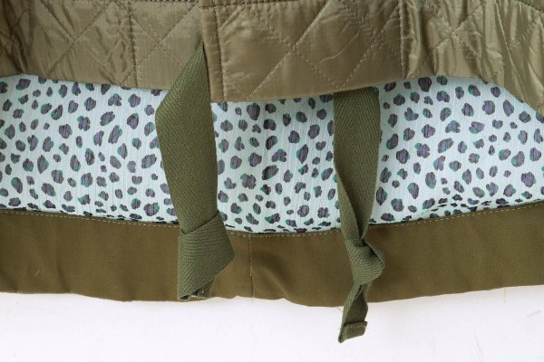 画像9: エステルタフタキルティングノーカラーコート(KH)