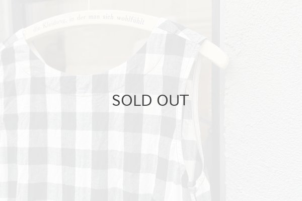 画像4: SALE15%OFF!! 綿リネンギンガムチェック製品洗ワンピース