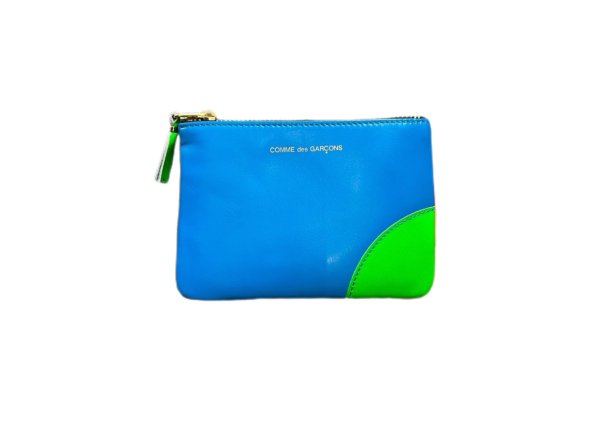 画像1: CDG WALLET SUPER FLUOポーチ  (BL)