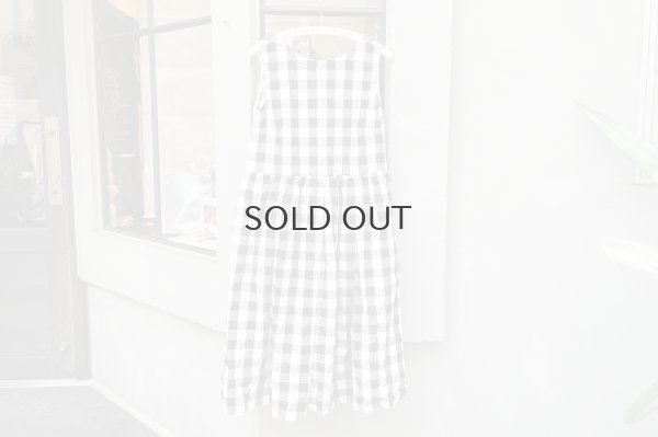 画像1: SALE15%OFF!! 綿リネンギンガムチェック製品洗ワンピース