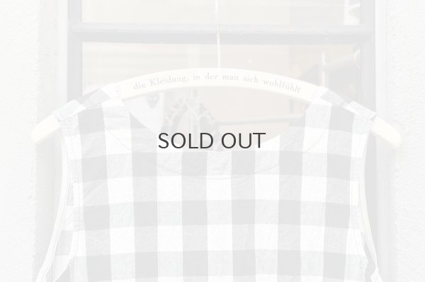画像3: SALE15%OFF!! 綿リネンギンガムチェック製品洗ワンピース