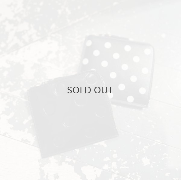 画像5: CDG WALLET Polka Dots Embosses ジップウォレット (BK)