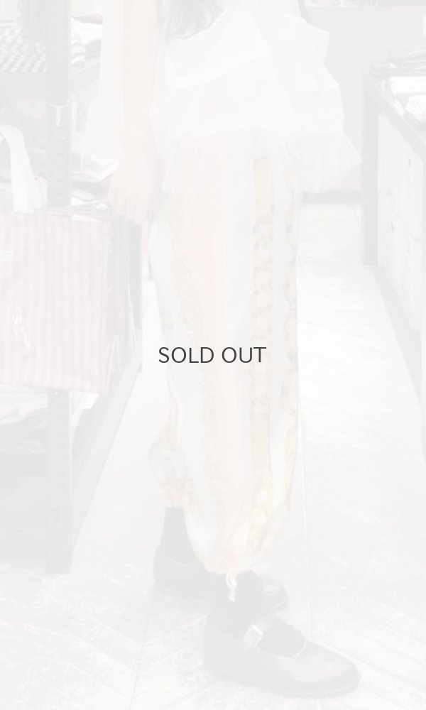 画像18: エステルスカーフ柄プリントMIXパンツ (PK)