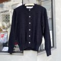 綿天竺ドットニットカーディガン (BK)