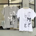 綿天竺プリント半袖Tシャツ× MOOMIN ToveJansson