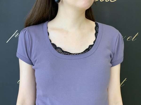 画像8: SALE30%OFF!! Uネックパフスリーブカットソー 049-09 (PRUNE)