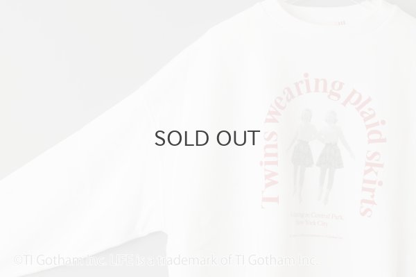 画像6: GOOD ROCK SPEED | Twins wearing plaid skirts SWEAT (WH) 