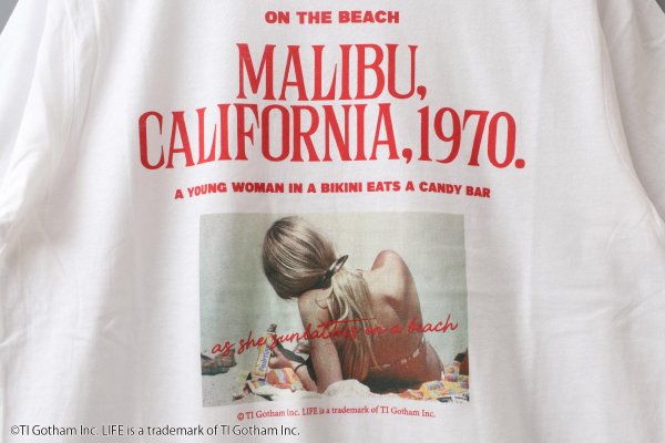 画像4: LIFE PICTURE COLLECTION | Malibu Photo Graphic T-Shirt (WH)