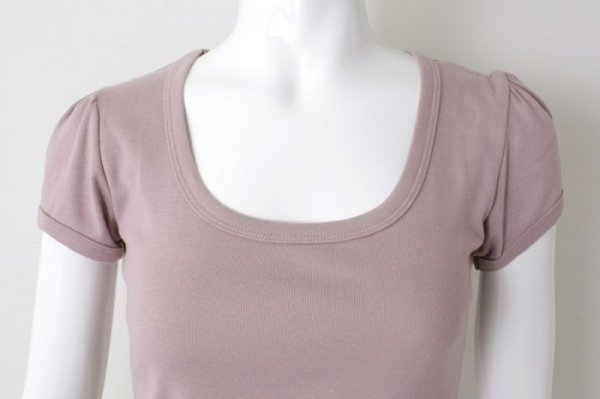 画像9: SALE30%OFF!! Uネックパフスリーブカットソー 049-09(NOIR)