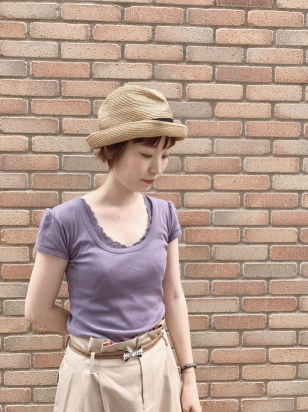 画像10: SALE30%OFF!! Uネックパフスリーブカットソー 049-09 (PRUNE)