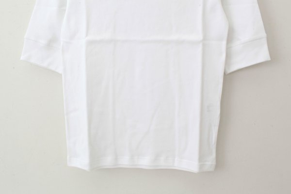 画像4: クルーネック 五分袖カットソー 103-07 (BLANC)