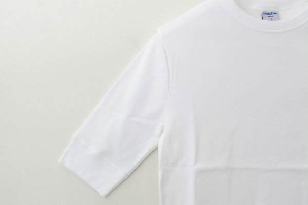 画像6: クルーネック 五分袖カットソー 103-07 (BLANC)
