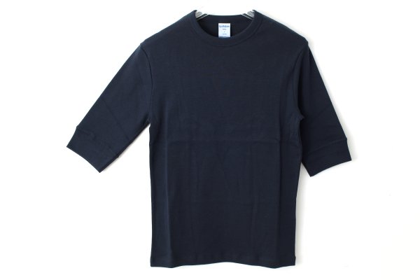 画像5: クルーネック 五分袖カットソー 103-07（NAVY）
