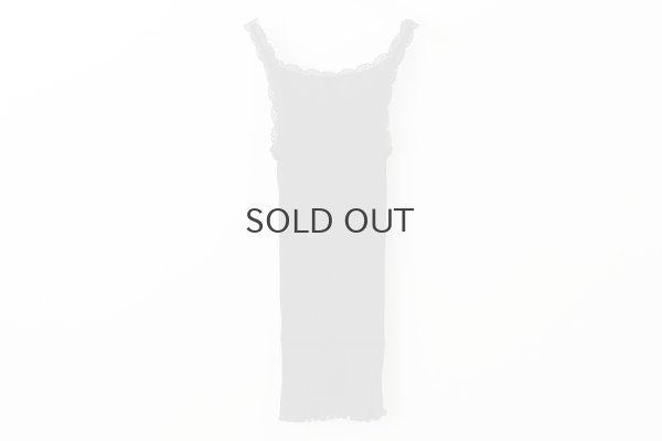 画像2: TOP C/PIZZETTO FILO DI SCOZIA PLISSE 2004（NERO）