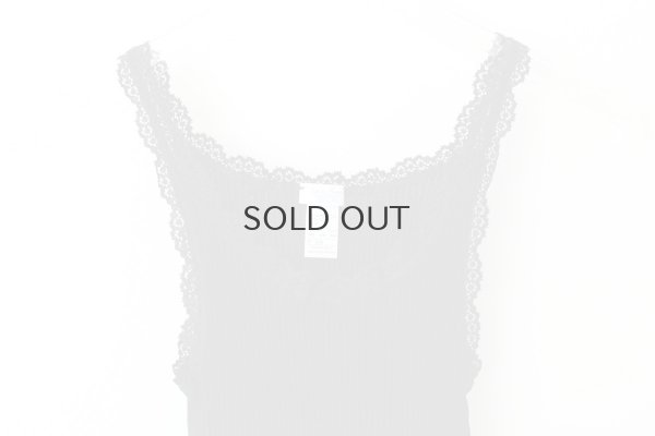 画像3: TOP C/PIZZETTO FILO DI SCOZIA PLISSE 2004（NERO）