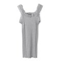 SPALLINO PLISSE C/GIRI IN PIZZO 602（GRIGIO M）