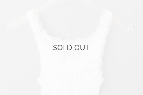 画像3: TOP C/PIZZETTO FILO DI SCOZIA PLISSE 2004（BIANCO）