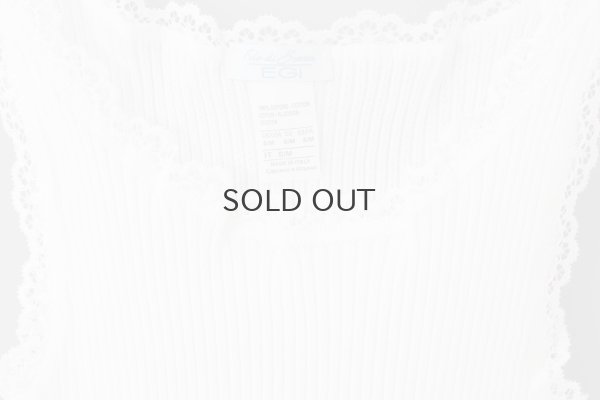 画像5: TOP C/PIZZETTO FILO DI SCOZIA PLISSE 2004（BIANCO）