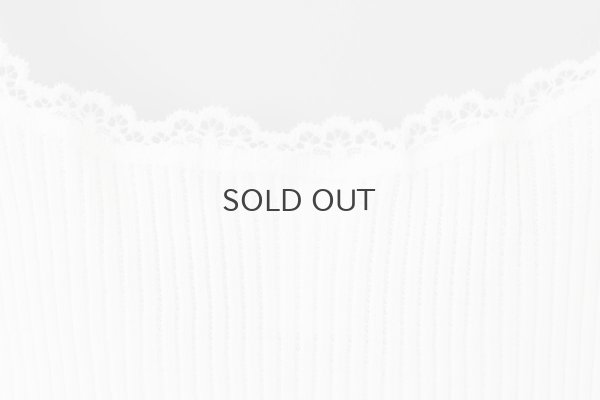 画像8: TOP C/PIZZETTO FILO DI SCOZIA PLISSE 2004（BIANCO）