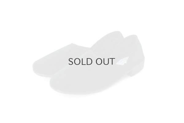 画像1: ベルベットスリッポンシューズ（BK）