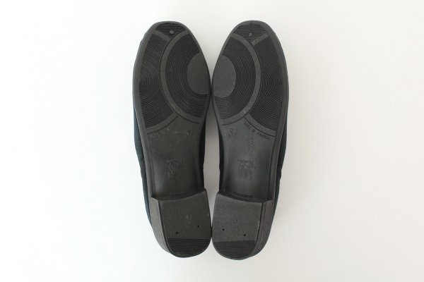 画像7: ベルベットスリッポンシューズ（BK）