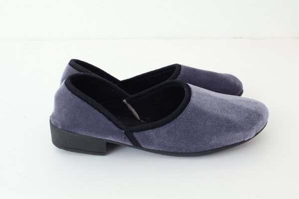 画像4: SALE20%OFF!! ベルベットスリッポンシューズ（GY）