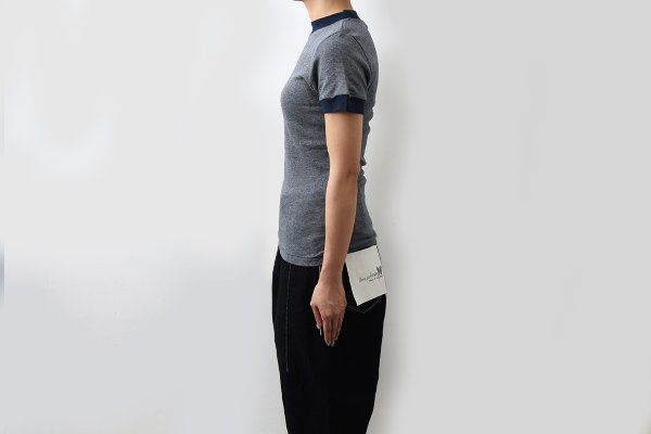 画像12: Panel-rib M/N Tee 829C (WHT-BU)