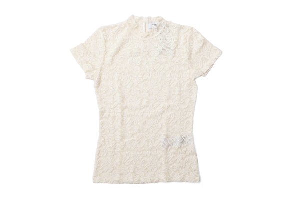 画像1: RWDelicia Capsleeve Regular T-neck Top 100956 (IV)