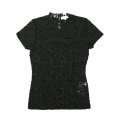 RWDelicia Capsleeve Regular T-neck Top 100956 (BK)