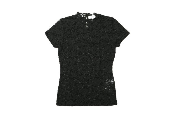 画像1: RWDelicia Capsleeve Regular T-neck Top 100956 (BK)
