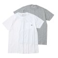 SALE30%OFF!! 2P FRUIT OF THE LOOM / FAVORITE POCKET TEE (WH/GY）