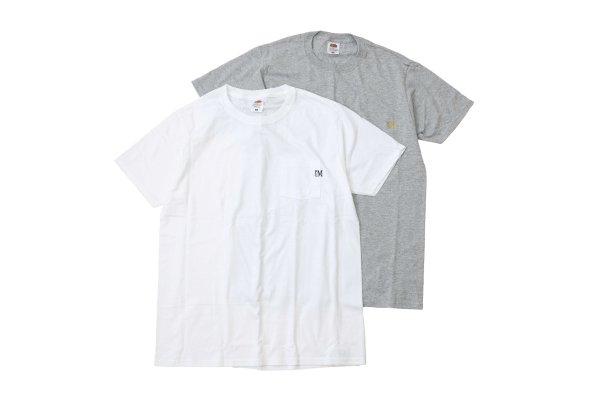 画像1: SALE30%OFF!! 2P FRUIT OF THE LOOM / FAVORITE POCKET TEE (WH/GY）