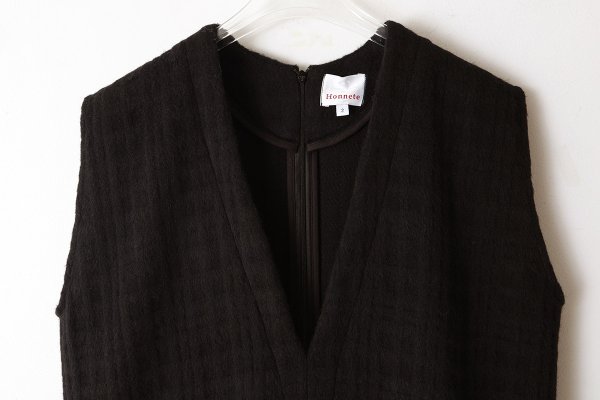 画像3: V Neck Jumpsuit_Shadow Check (BKCK)