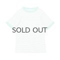 SALE20%OFF!! Panel-rib T-shirt 849C (WHT-GR)