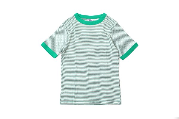 画像1: SALE20%OFF!! Panel-rib T-shirt 849C (WHT-GR)