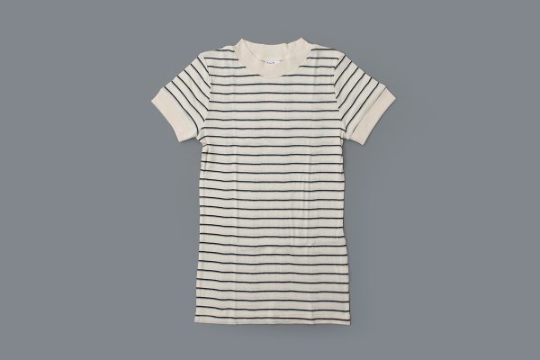 画像1: Panel-rib M/N Tee 829C (WHT-NG)