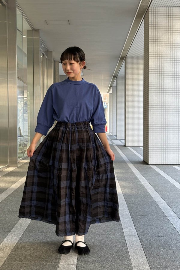 画像8: Gather Skirt (BK×NV)