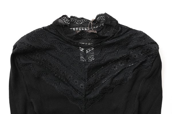 画像3: Silk t-shirt 5023 (BK)