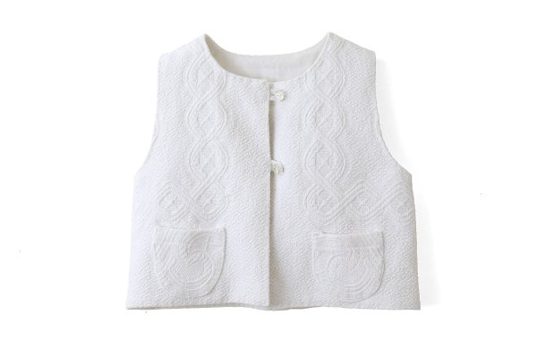 画像1: matelasse gilet (WH:typeB)