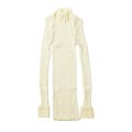ML LUPETTO PLISSE' C/COLLO E POLSI PIZZO 304 (BIANCO)