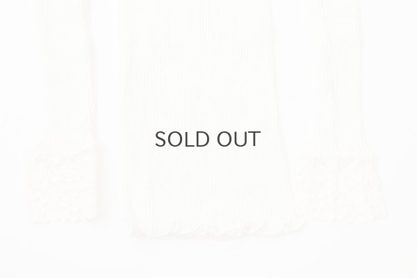 画像5: ML LUPETTO PLISSE' C/COLLO E POLSI PIZZO 304 (BIANCO)