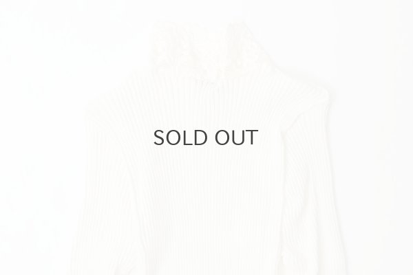 画像6: ML LUPETTO PLISSE' C/COLLO E POLSI PIZZO 304 (BIANCO)