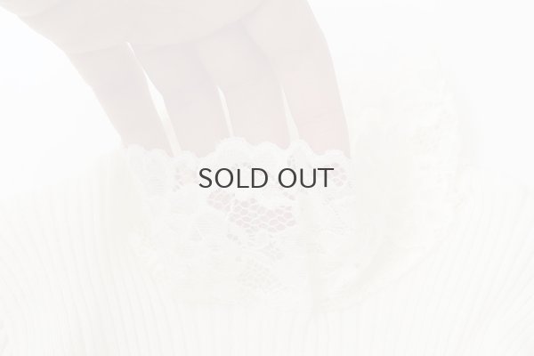 画像4: ML LUPETTO PLISSE' C/COLLO E POLSI PIZZO 304 (BIANCO)