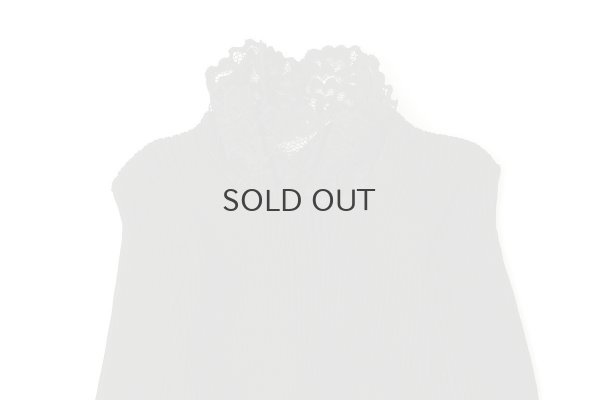 画像3: ML LUPETTO PLISSE' C/COLLO E POLSI PIZZO 304 (NERO)