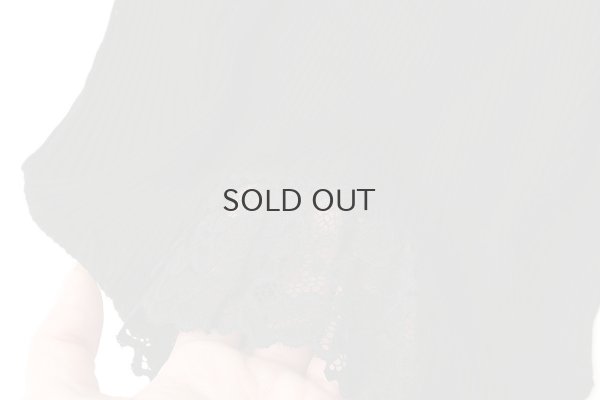 画像6: ML LUPETTO PLISSE' C/COLLO E POLSI PIZZO 304 (NERO)